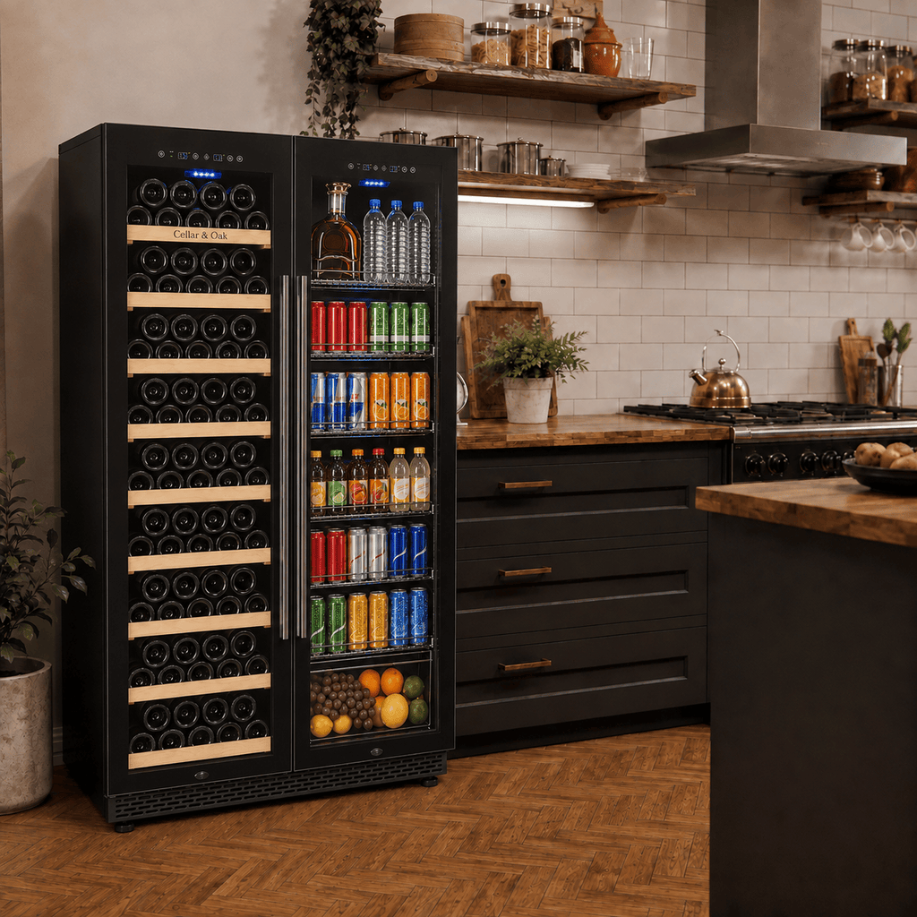 Cellar & Oak Cellar & Oak 155 Bottle Dual Wine & Beverage Cooler