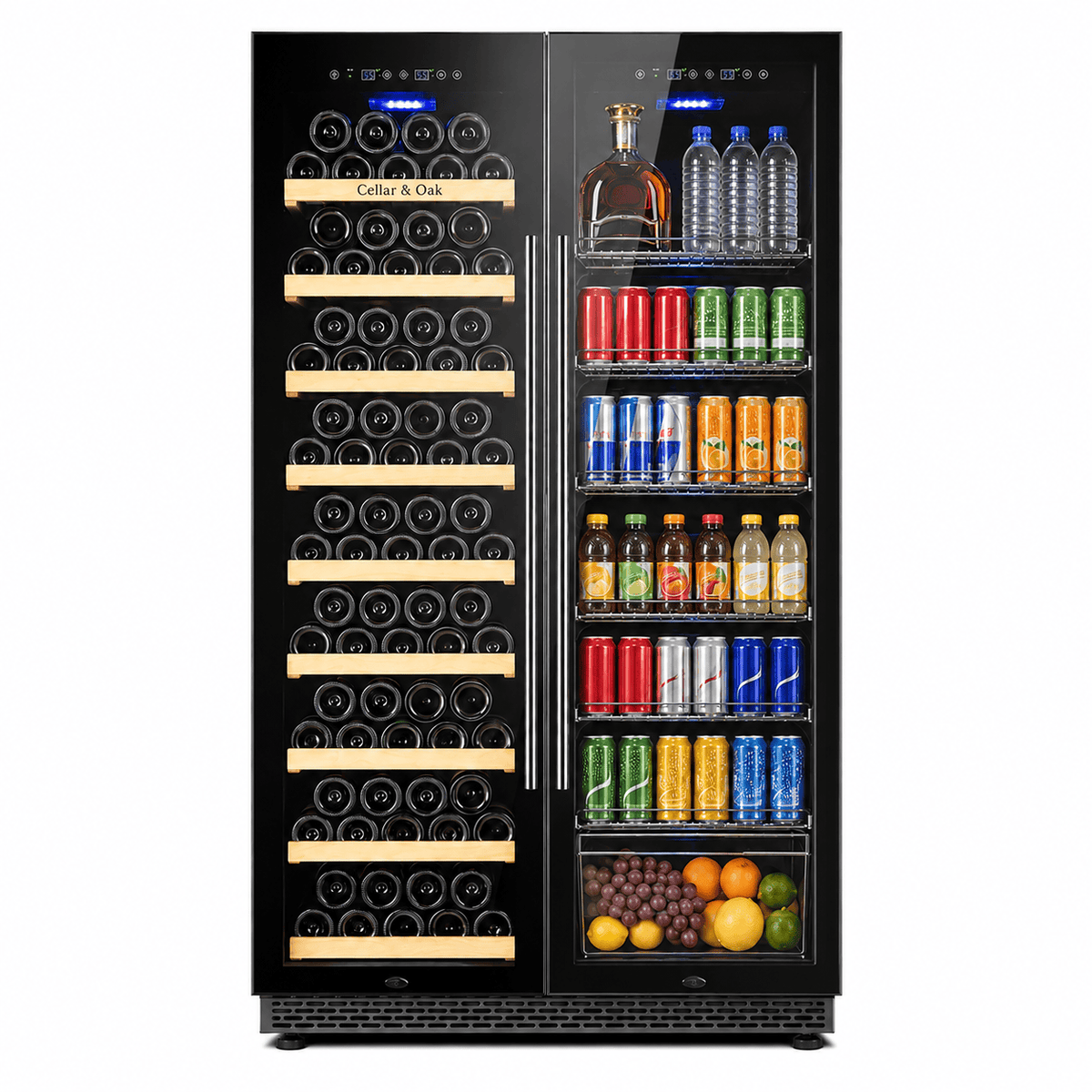 Cellar & Oak Cellar & Oak 155 Bottle Dual Wine & Beverage Cooler