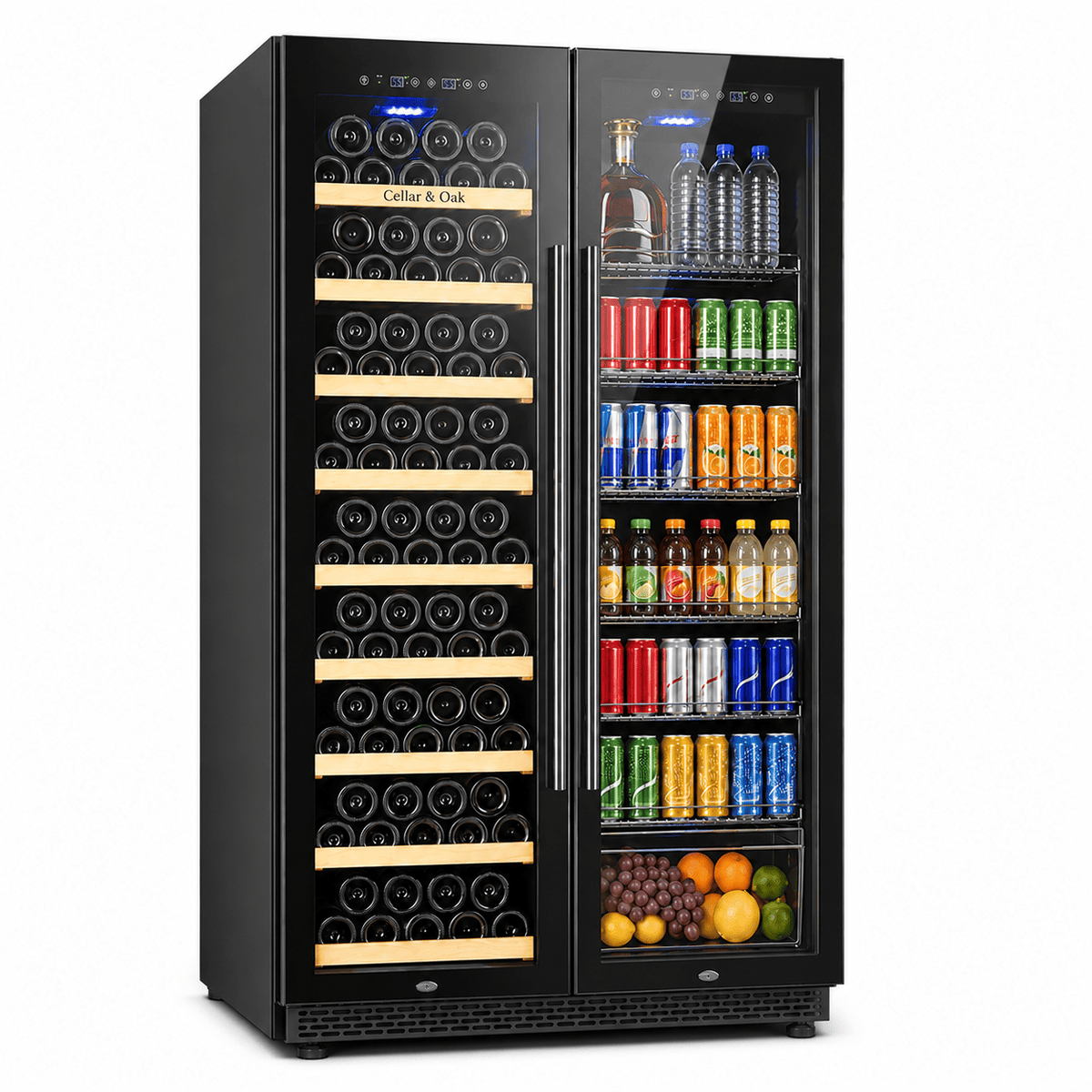 Cellar & Oak Cellar & Oak 155 Bottle Dual Wine & Beverage Cooler
