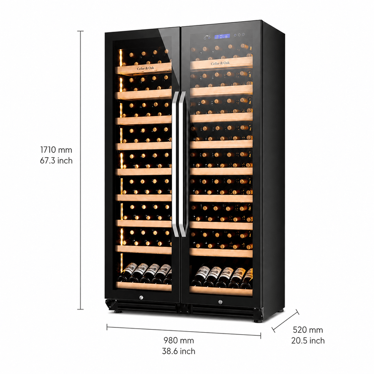 Cellar & Oak Cellar & Oak 170 Bottle Single Zone Wine Cooler