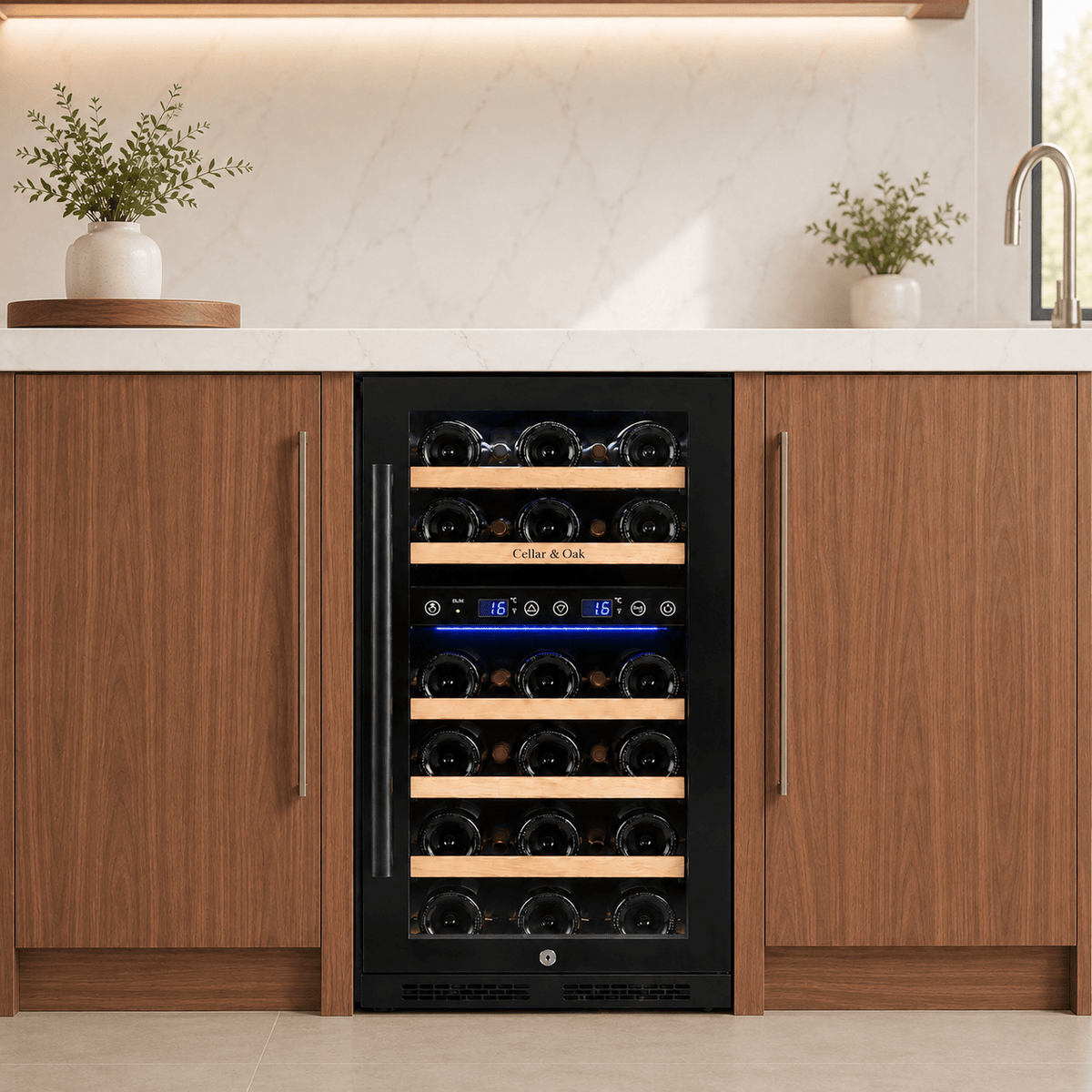 Cellar & Oak Cellar & Oak 31 Bottle Dual Zone Wine Cooler