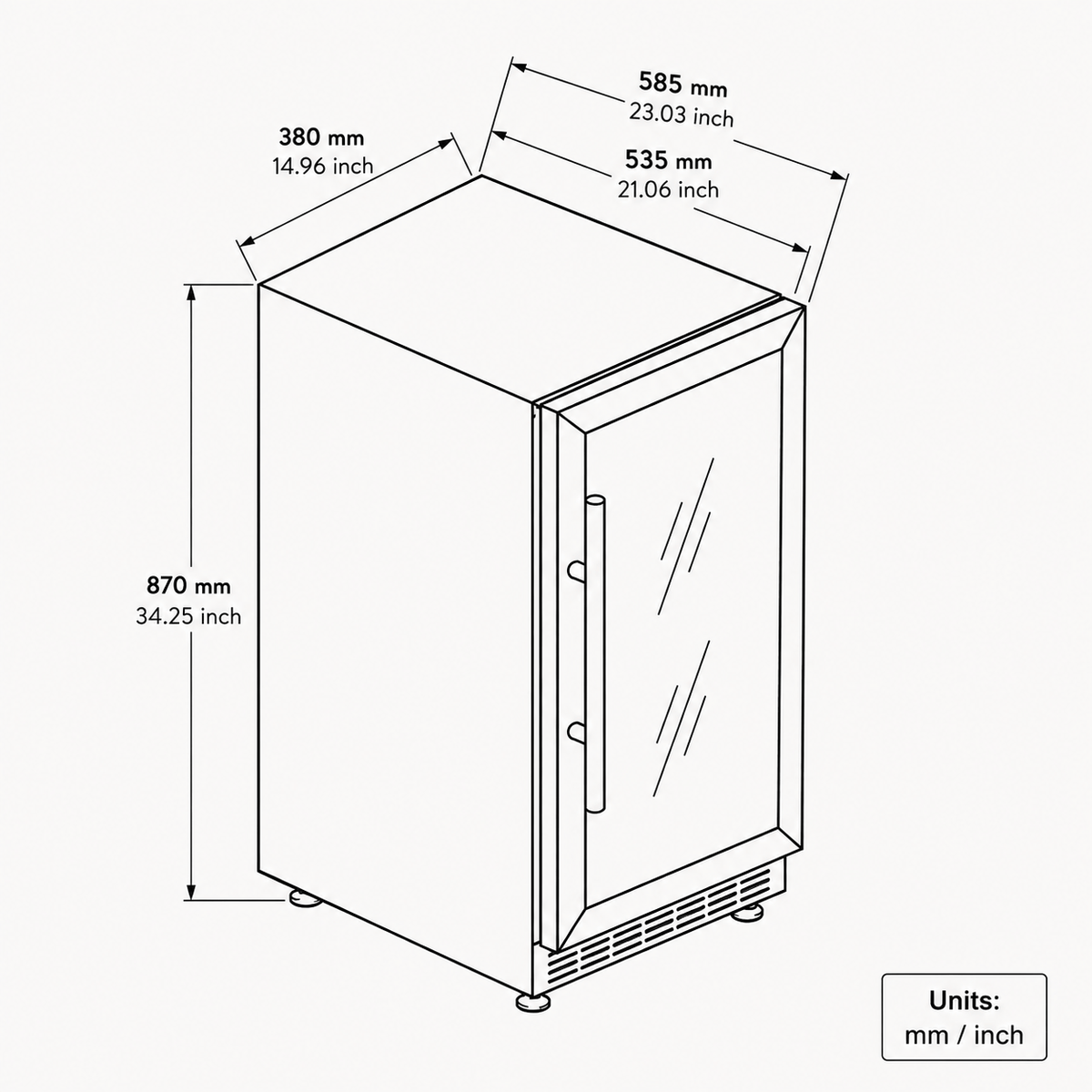 Cellar & Oak Cellar & Oak 31 Bottle Single Zone Wine Cooler