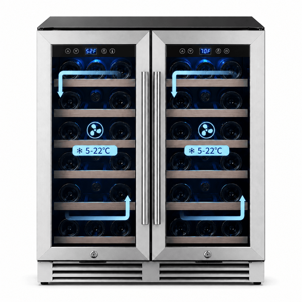 Cellar & Oak Cellar & Oak 36 Bottle Dual Zone Wine Cooler