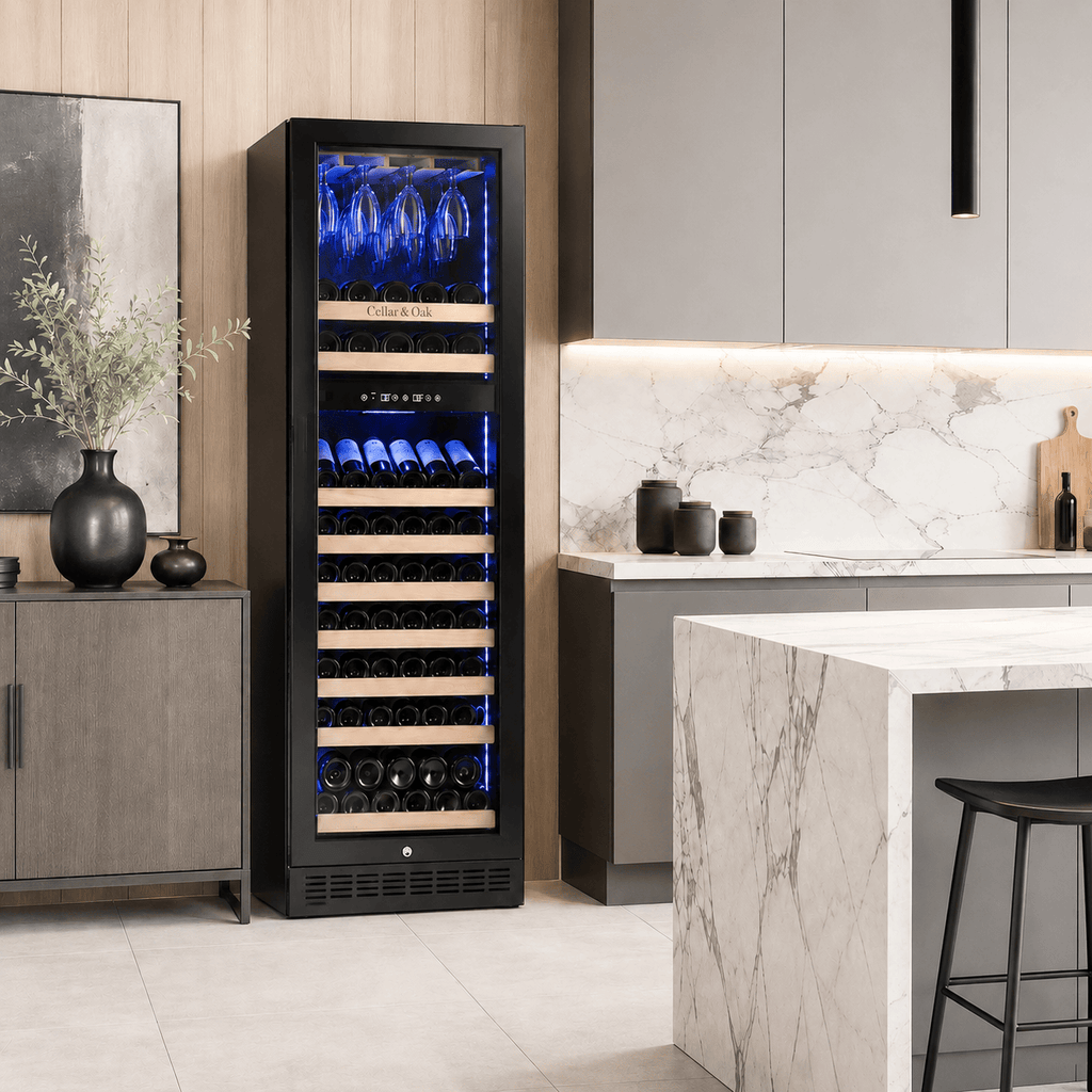 Cellar & Oak Cellar & Oak 59 Bottle Black Dual Zone Wine Cooler