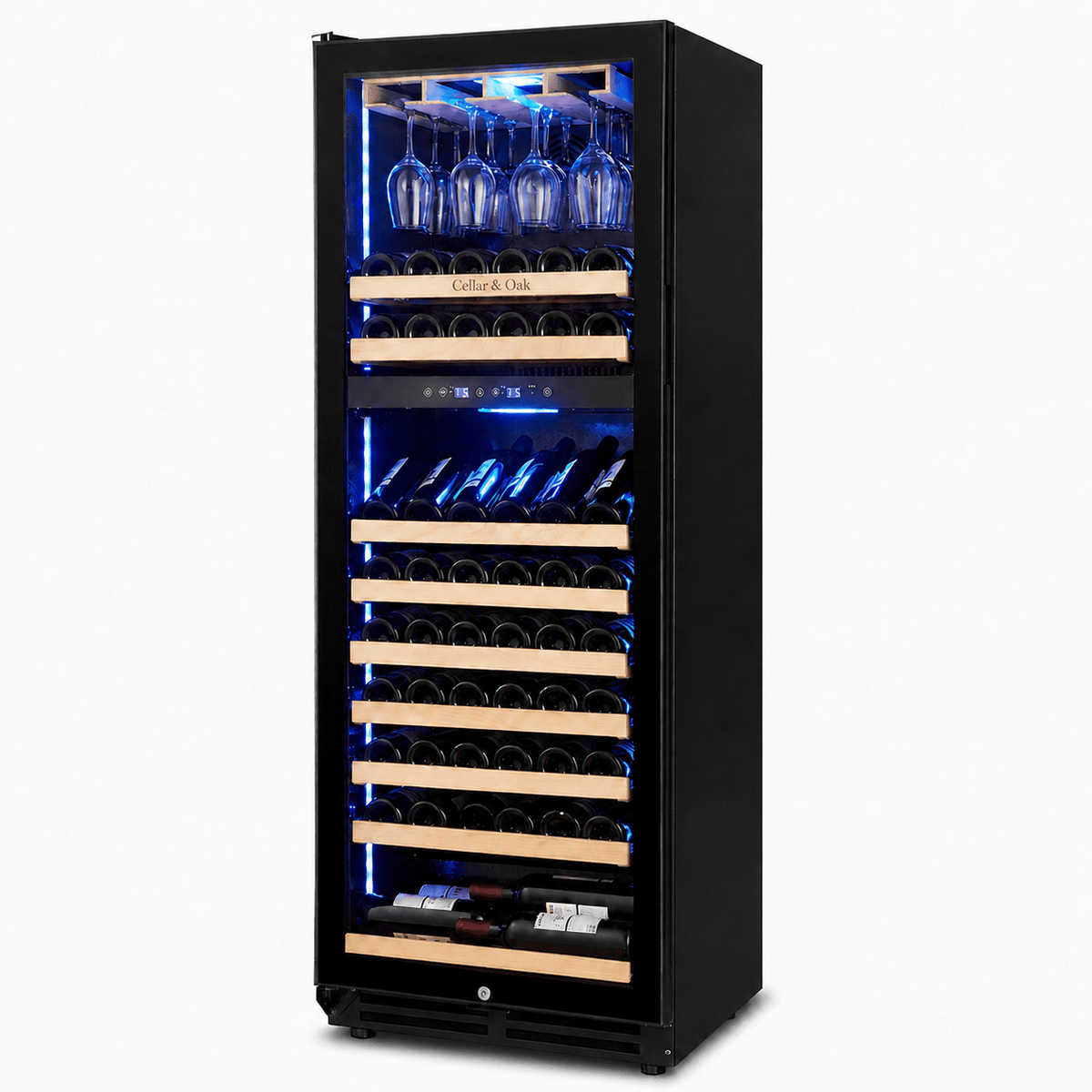 Cellar & Oak Cellar & Oak 59 Bottle Black Dual Zone Wine Cooler